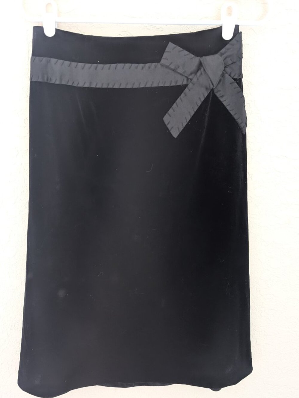 Vintage Maggie Sweet Velvet Bow Skirt Size 6 Y2K 90s Whimsygoth Practical Magic
